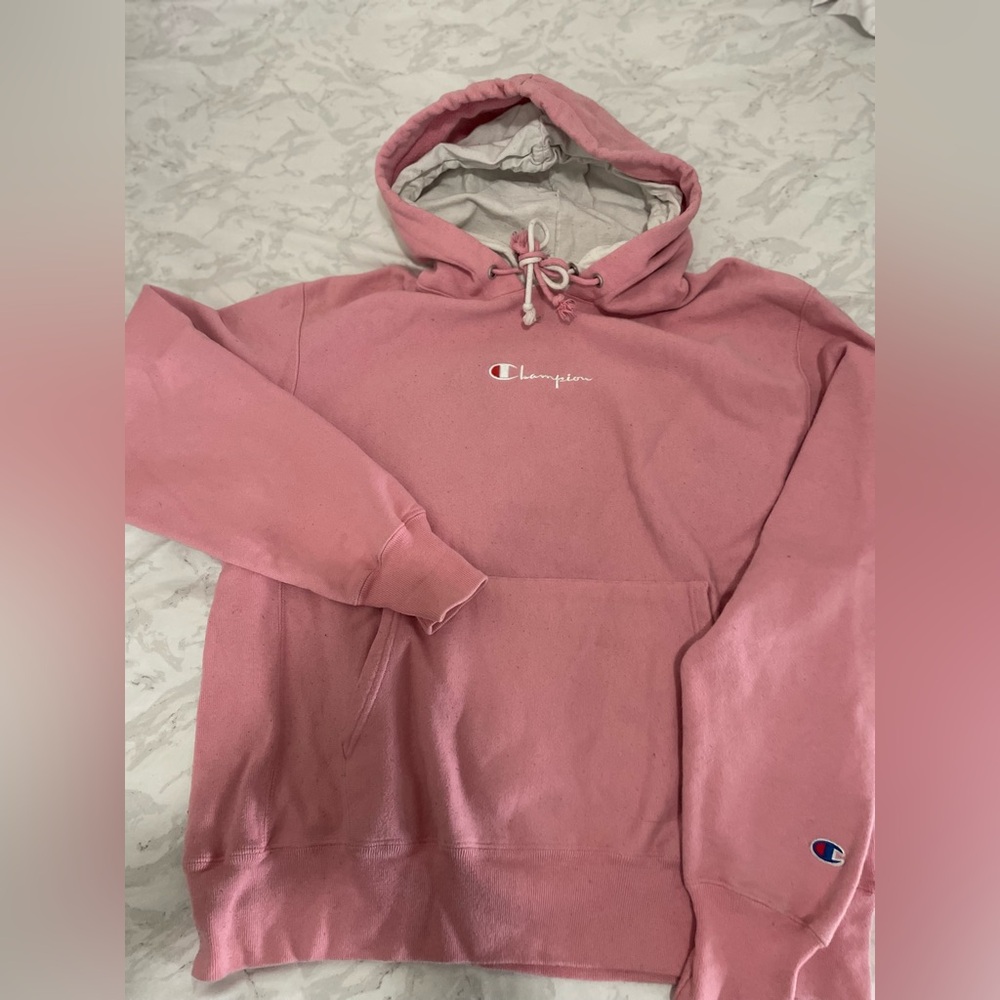 Pink Double hood Champion sweater - LRG